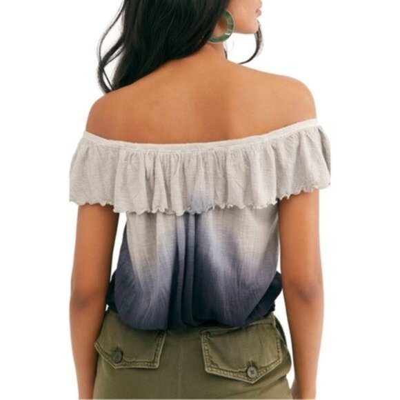 Free People Cora Lee Off the Shoulder Top. S - Picture 2 of 12